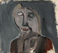 2001, Acryl auf Leinwand, 55 x50 cm 