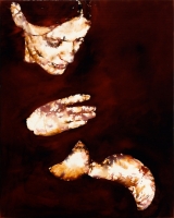 2002, Aquarell auf Leinwand, 80 x 100 cm 