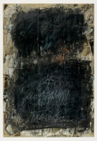 Kohle, Kreide, Ölkreide auf Zeitungspapier, 55 x 82 cm