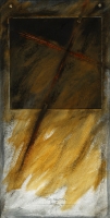 2009, Acryl auf Karton, 30 x 60 cm 