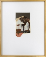 12,5 x 19 cm,Collage,Öl und Ölkreideauf Papier