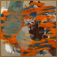 1992, Acryl, Kohle, Leinwand, 150 x 150 cm 